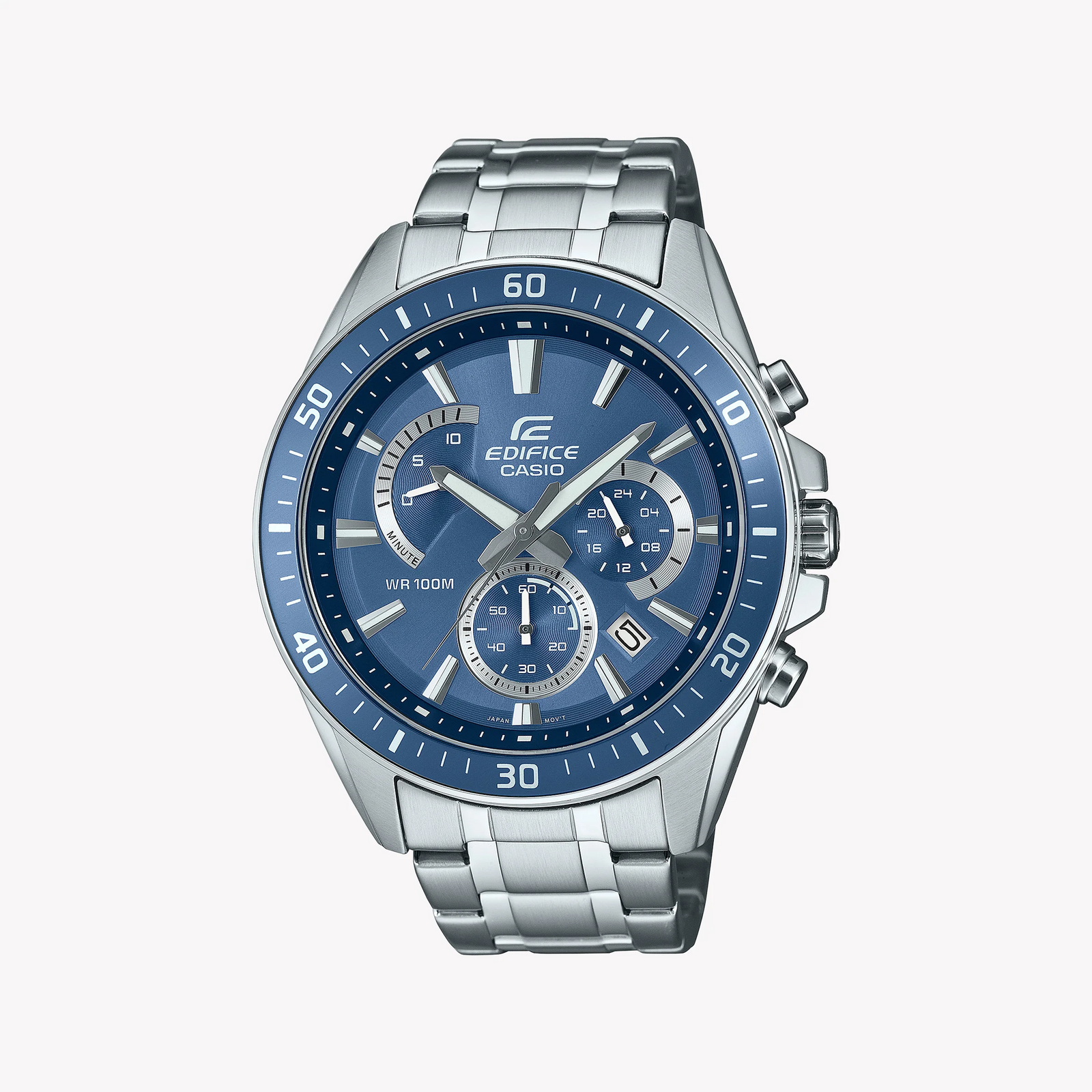 EDIFICE EFR-552D-2AVUEF - BOLD PERFORMANCE MEN'S WATCH WITH STRIKING BLUE DIAL & STAINLESS STEEL BRACELET