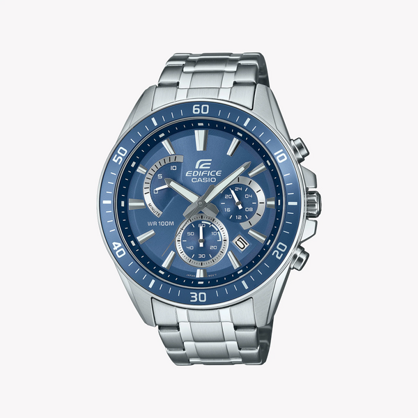 EDIFICE EFR-552D-2AVUEF - BOLD PERFORMANCE MEN'S WATCH WITH STRIKING BLUE DIAL & STAINLESS STEEL BRACELET