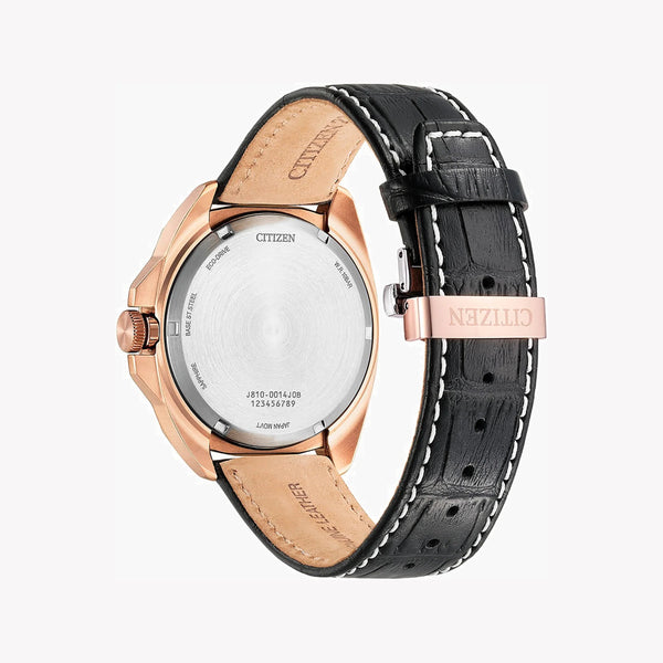 Citizen Aw1723-02e Bold Elegance - Rose Gold & Black LeaTher Timepiece For the Modern Man by i-watch