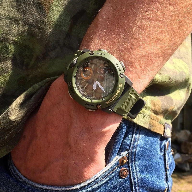 Casio G-Shock Ga-2000-3adr Adventure Ready - Rugged Green Men's Watch With Dynamic Design And 200m Water Resistance by i-watch