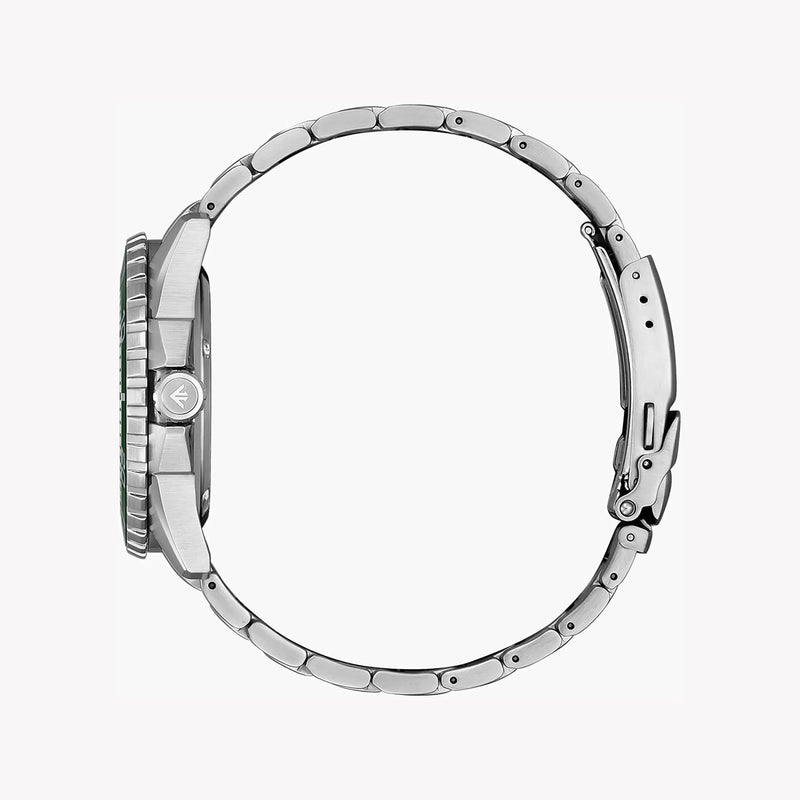 Dynamic Precision Men's Silver Stainless Steel, Green Dial | Bn0199-53x by i-watch