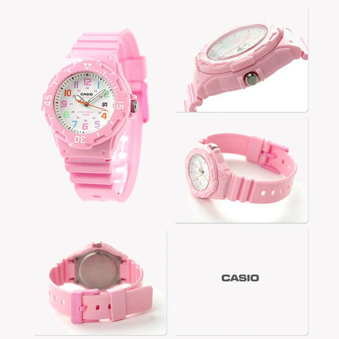 Casio Women's Pink Resin Watch, White Dial | Lrw-200h-4b2v by i-watch