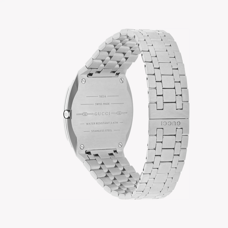 Gucci Women's Silver Stainless Steel Watch, Silver Dial | Ya163407 by i-watch