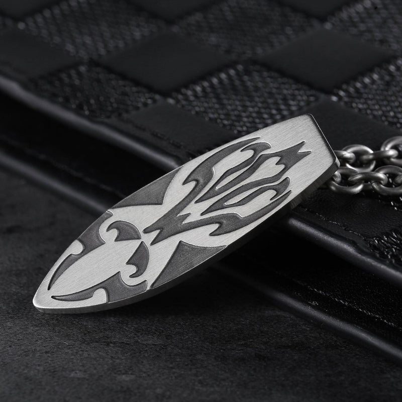 Zink Men's Silver Stainless Steel Necklace | Zjpd011s by i-watch