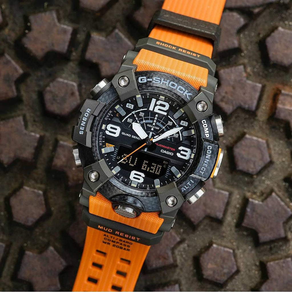 CASIO G-SHOCK GG-B100-1A9DR - ADVENTURER'S XTREME COMPANION Men's Watch with black/orange design, altimeter, and compass-i-Watch-4