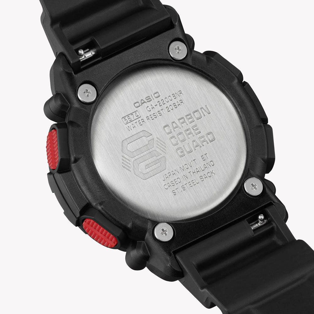 Casio G-Shock Ga-2200bnr-1adr - Rugged Black Powerhouse Men's Watch by i-watch
