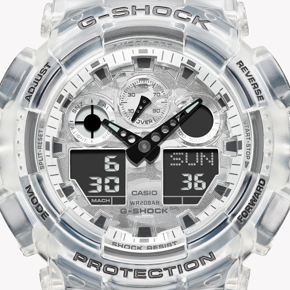 G-Shock Men's Black Resin Watch, Digital Dial | Ga-100skc-1adr by i-watch