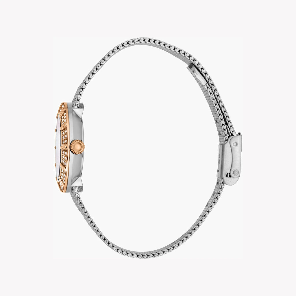 JUST CAVALLI Women's Watch with Silver & Rose Gold Stainless Steel Case and Silver Stainless Steel Band-i-Watch-2