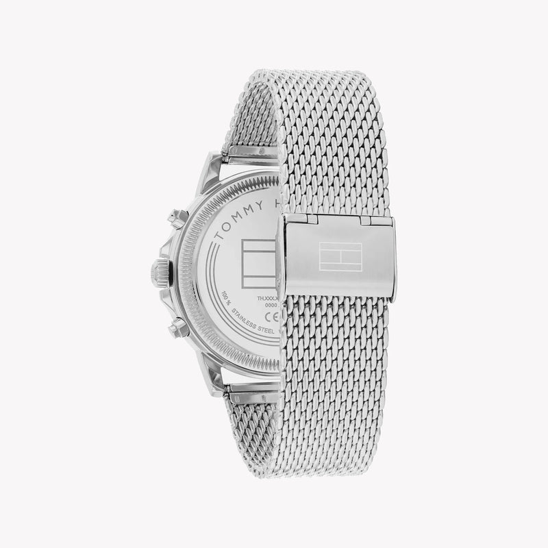 Tommy Hilfiger Men's Silver Stainless Steel Watch, Blue Dial | 1692154 by i-watch