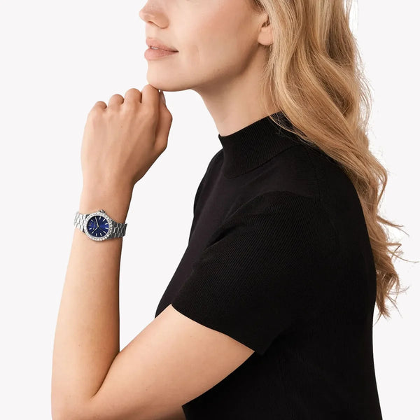 Michael Kors Women's Silver Watch, Blue Dial | Mk7397 by i-watch