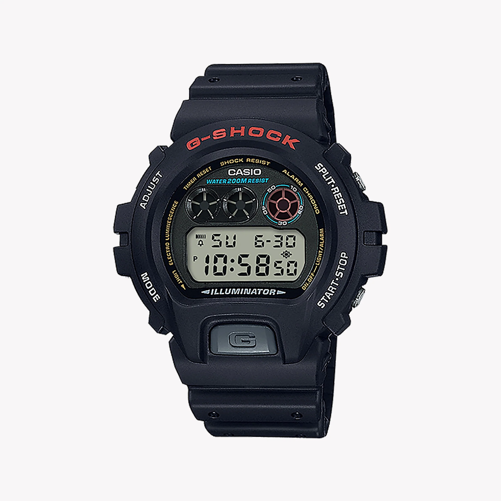 Casio G-Shock Dw-6900-1vdr - Bold Adventurer Series Men's Watch With Black Resin BAnd and Striking Digital Dial by i-watch