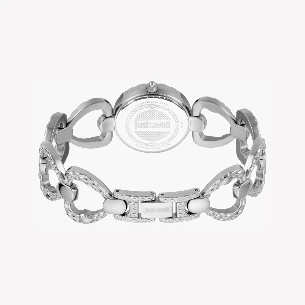 JUST CAVALLI Women's Watch with Silver Stainless Steel Case and Silver Stainless Steel Band-i-Watch-3