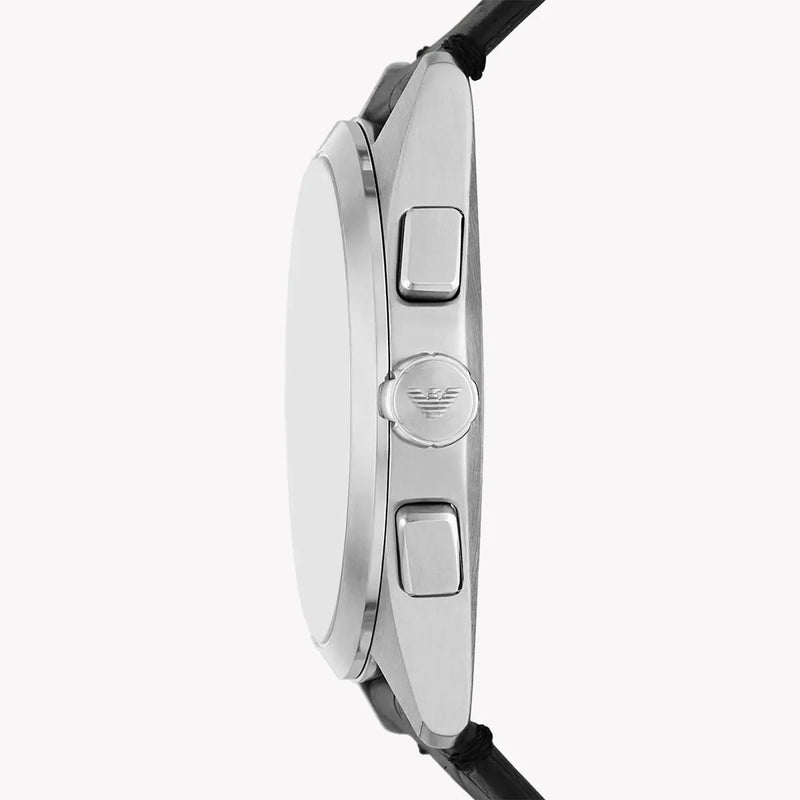 Emporio Armani Men's Silver Watch, Black Dial | Ar11542 by i-watch