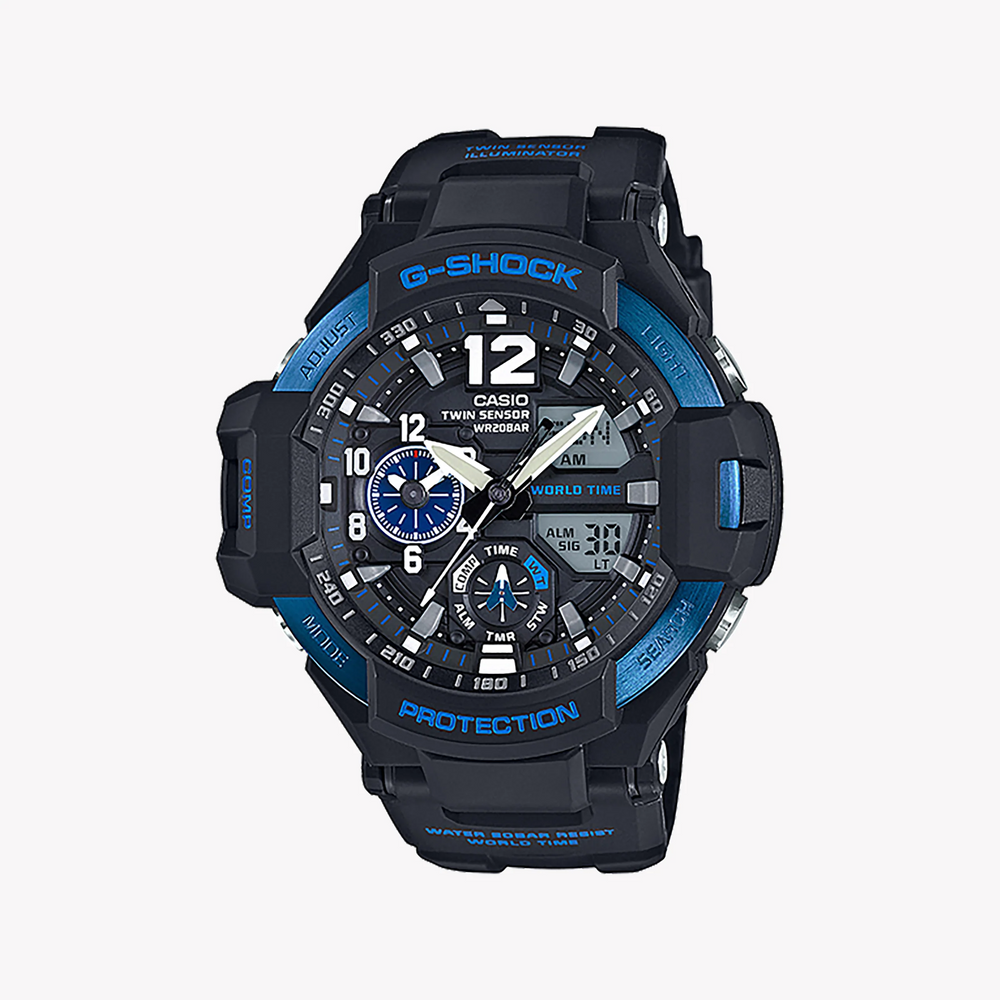 Casio G-Shock Ga1100-2b Adventure Series - Men's Rugged Timepiece With Compass & Thermometer by i-watch
