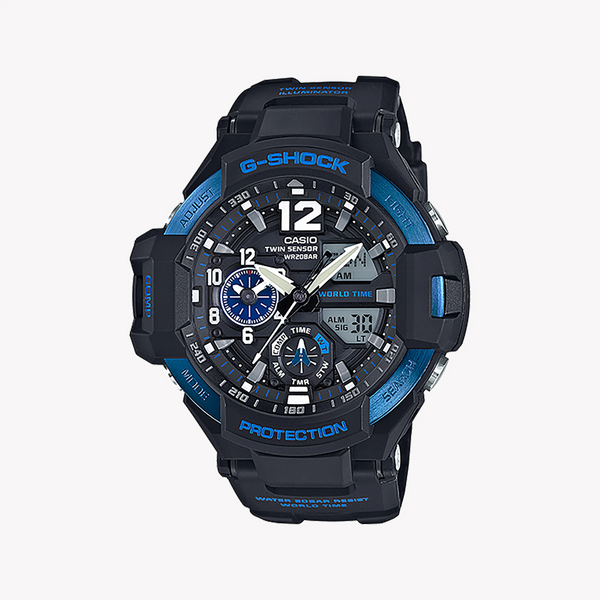 Casio G-Shock Ga1100-2b Adventure Series - Men's Rugged Timepiece With Compass & Thermometer by i-watch