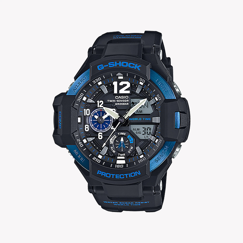 Casio G-Shock Ga1100-2b Adventure Series - Men's Rugged Timepiece With Compass & Thermometer by i-watch