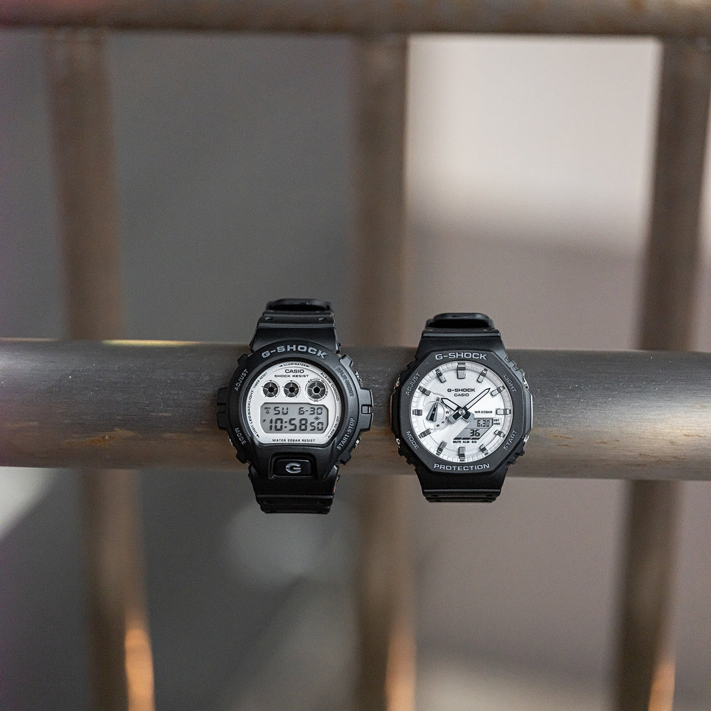 Casio G-Shock Men's Black Resin Watch, White Dial | Ga-2100wd-1aer by i-watch