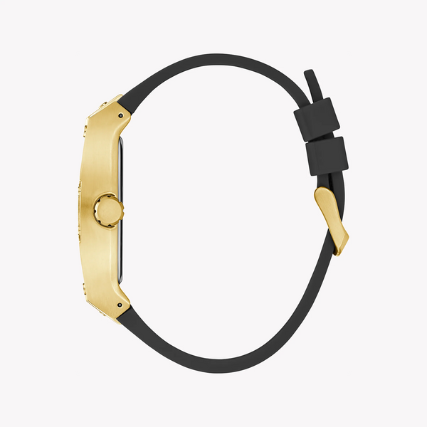 Guess Men's Gold Stainless Steel, Black Silicone | Gw0786g1 by i-watch