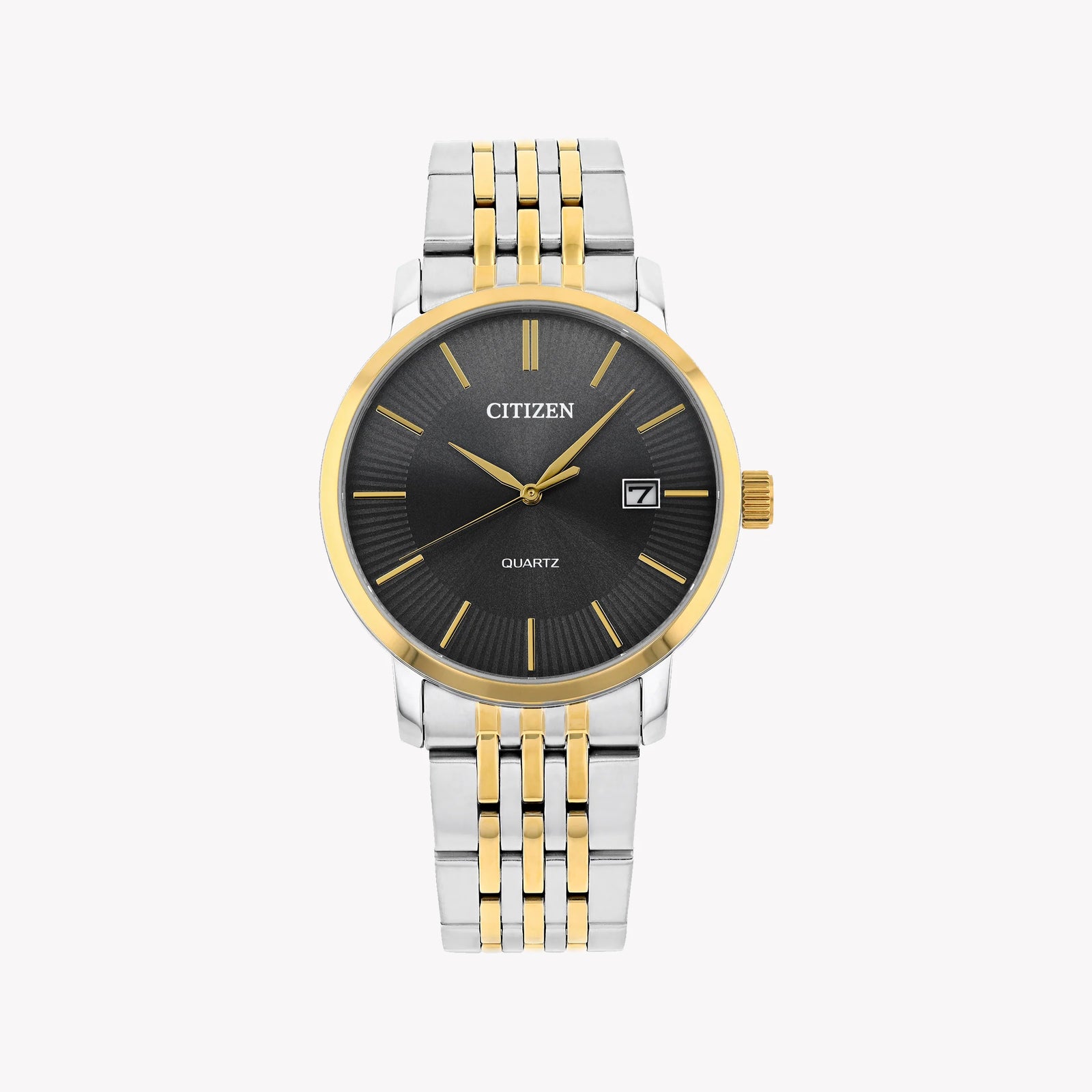 Citizen Men's Gold & Silver Watch, Black Dial | Dz0044-50h by i-watch