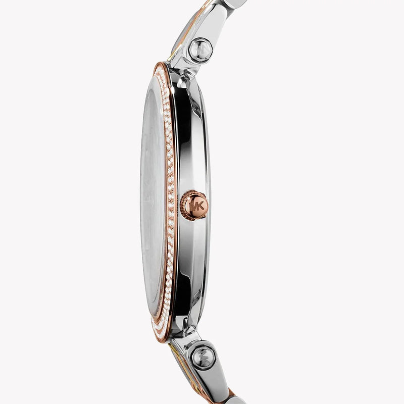 Michael Kors Women's Silver/Rose Gold Watch, Silver Dial | Mk3203 by i-watch