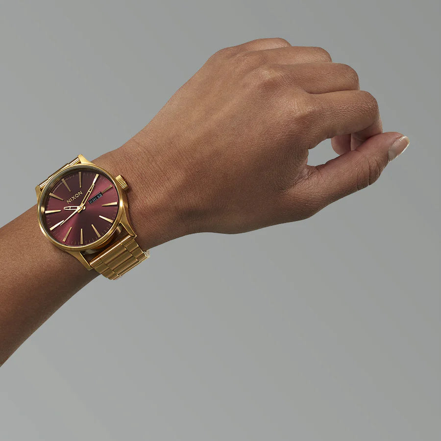 Nixon Men's Gold Stainless Steel, Red Dial | A356-5094 by i-watch