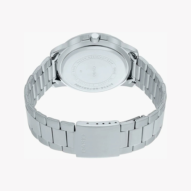 Timeless Elegance Men's Silver Stainless Steel Watch, Silver Dial | Mtp-Vd01d-1e2vudf by i-watch