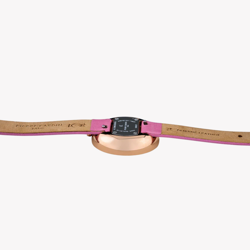 Pierre Cardin Women's Pink Leather Watch, Rose Gold Case | Cma.0004 by i-watch