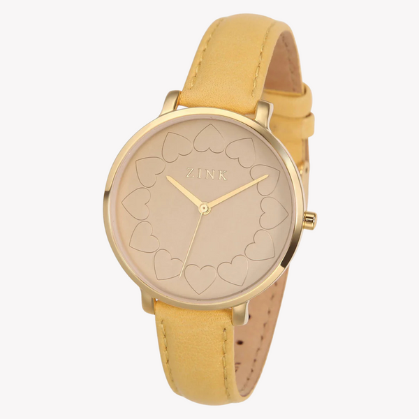 Zink Women's Gold & Khaki Watch - Stainless Steel | Zk129l1ls-1015s