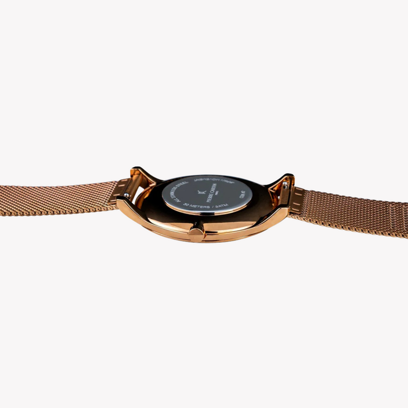 Pierre Cardin Men's Rose Gold Watch, Silver Dial | Cba.4013