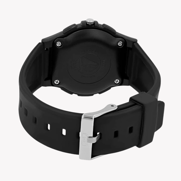 Q&Q Men's Black Men's Watch, Blue Dial | VP84J003Y