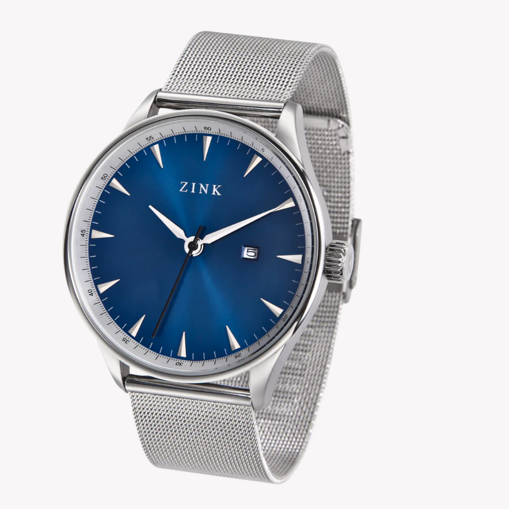 Zink Men's Stainless Steel Blue Dial Watch | Zk127g1ms-46 by i-watch