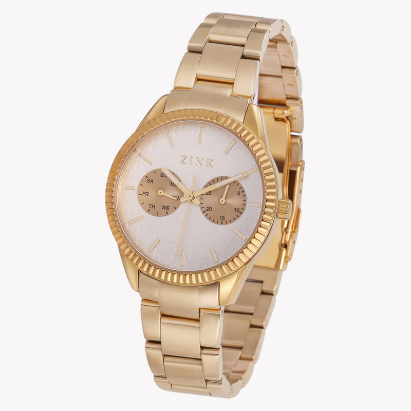 Zink Women's Gold Stainless Steel Quartz Watch | Zk128l2ss-59 by i-watch