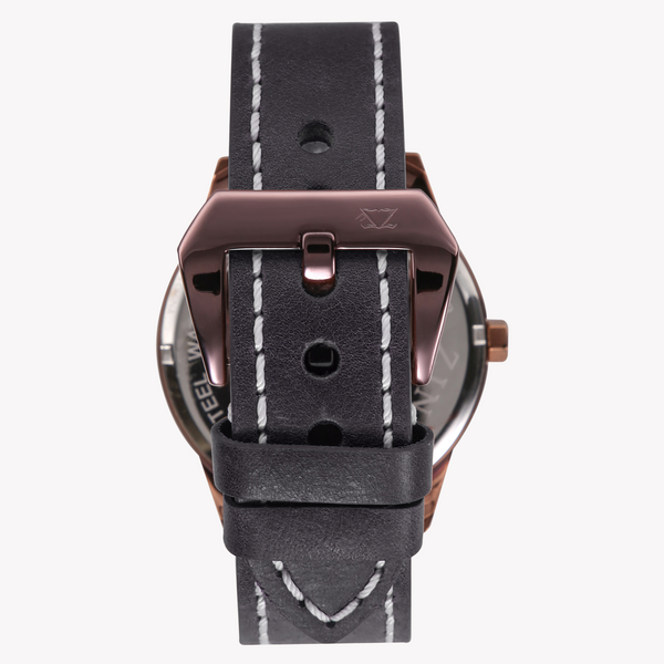 Zink Men's Rose Gold & Blue Leather Watch | Zk131g2ls-4143 by i-watch