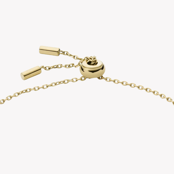 Fossil Women's Gold-Tone Bracelet, Cubic Zirconia Accents | JF04119710