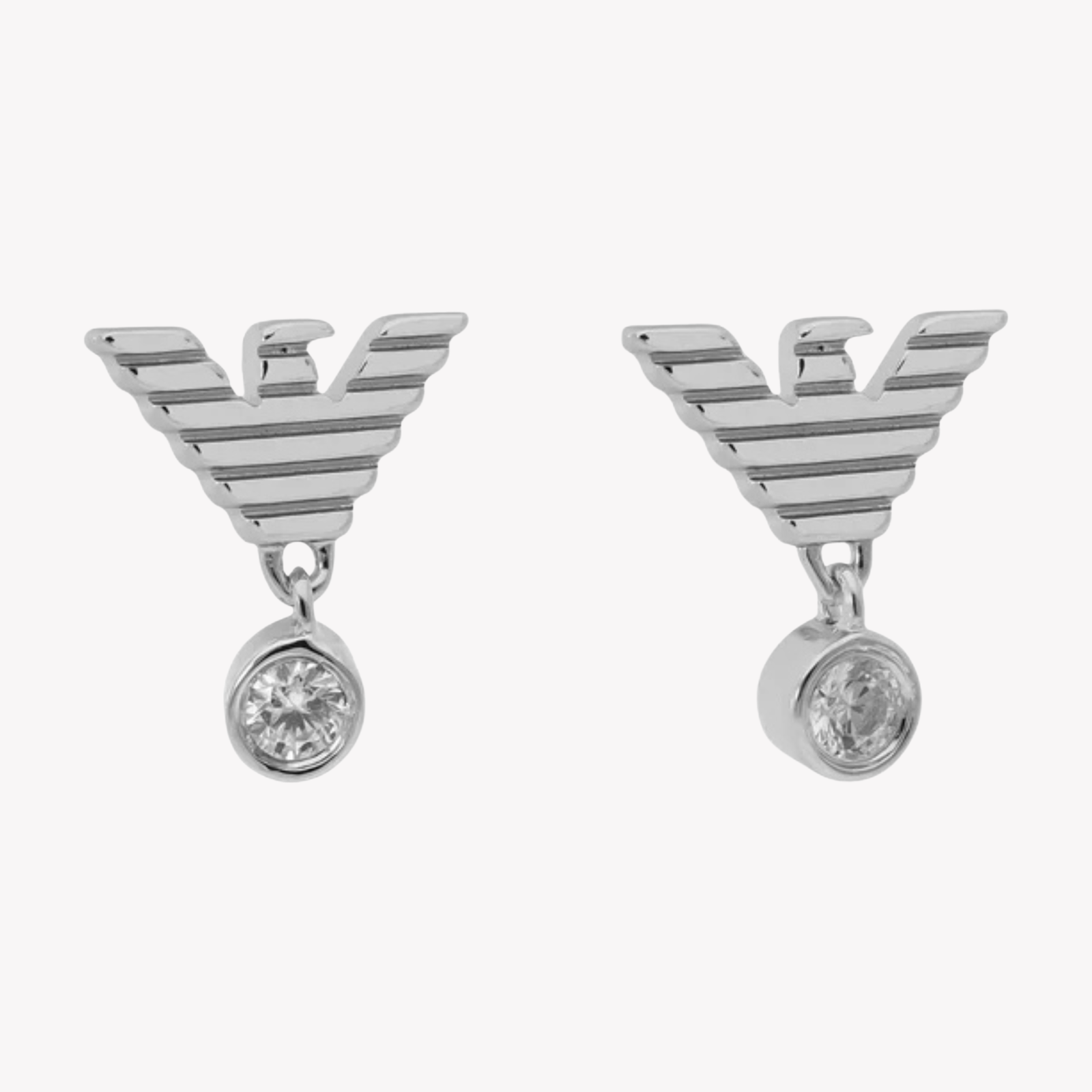Emporio Armani Women's Silver Earrings, Sterling Silver Eagle Studs | EG3581040