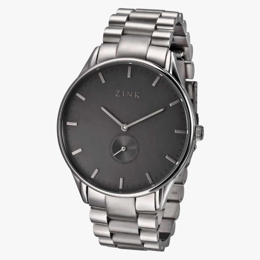 Zink Men's Silver Stainless Steel Quartz Watch | Zk130g5s-36