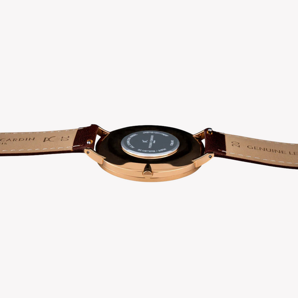 Pierre Cardin Men's Brown Leather Watch, Silver Dial | Cbn.3008 by i-watch