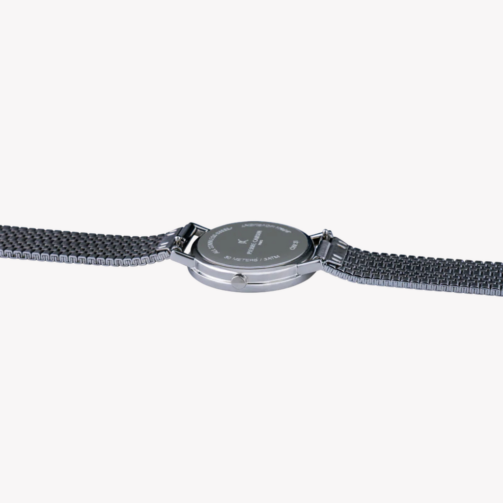 Montre pour femme PIERRE CARDIN avec boîtier en acier inoxydable argenté et bracelet en acier inoxydable argenté