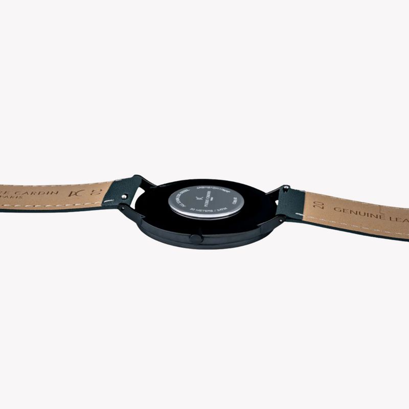 Pierre Cardin Men's Gray Leather Watch, Stainless Steel | Cbn.3010 by i-watch