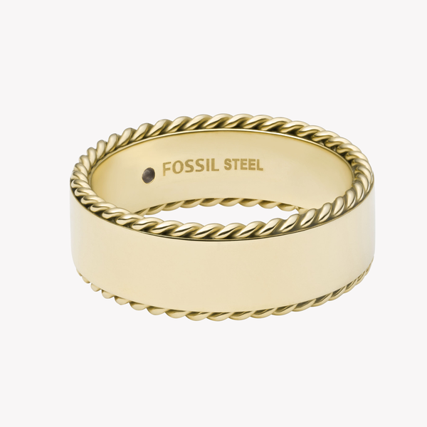 Fossil Women's Gold-Tone Ring, Stacked Band Design | JF04135710508