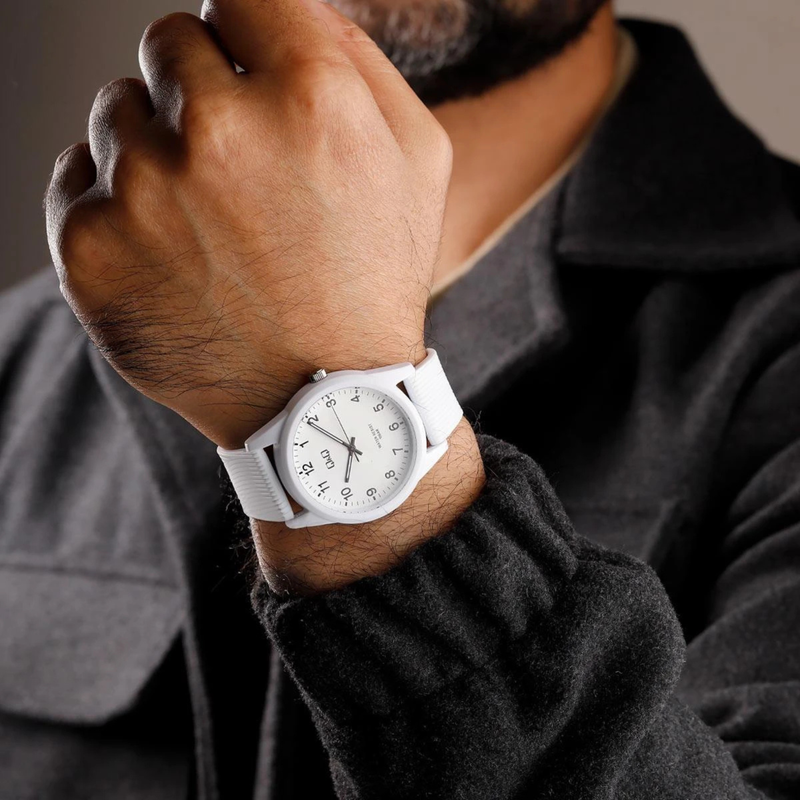 Q&Q Unisex White Watch, White Dial | VS12J006Y