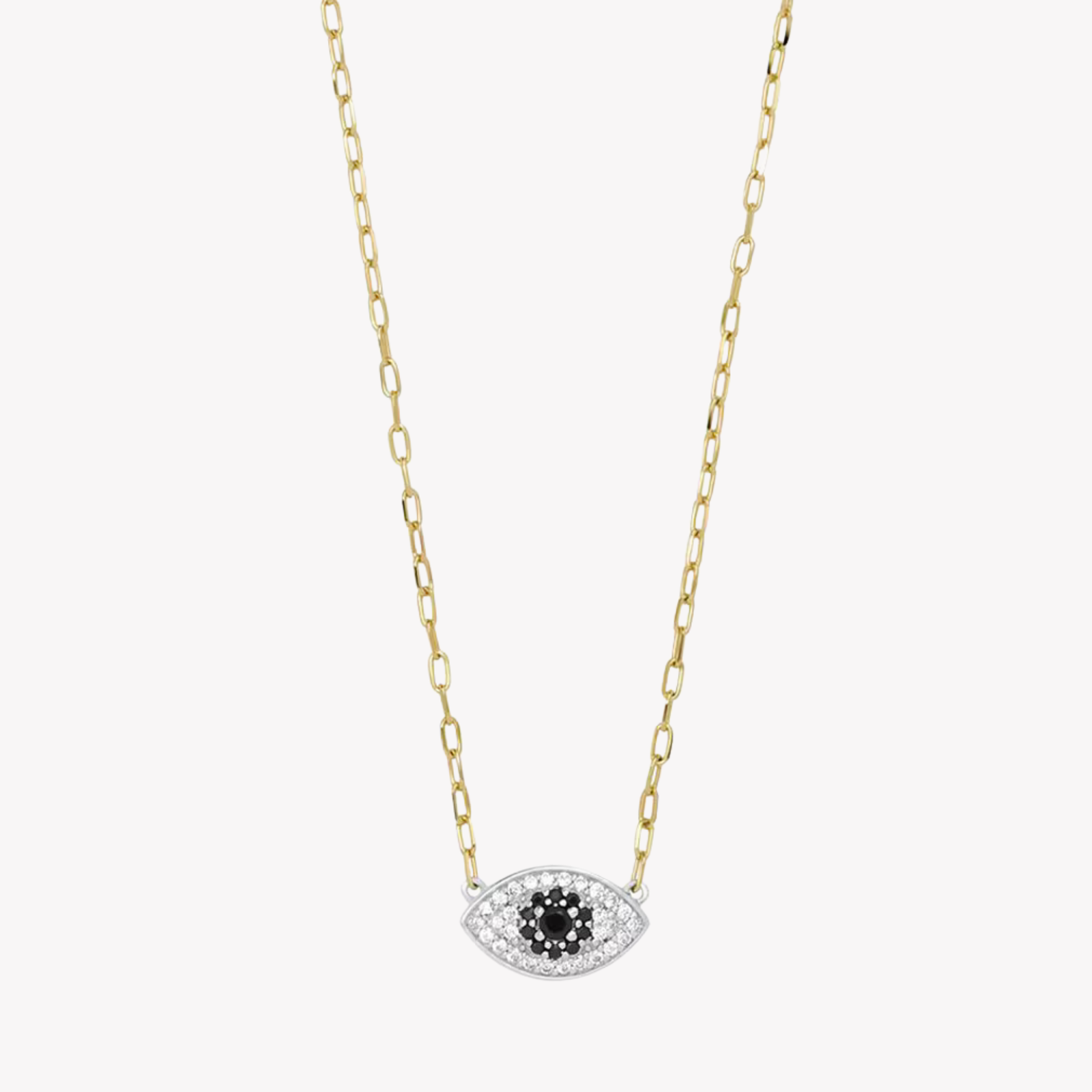 Fossil Women's Gold Necklace, Evil Eye Pendant | JFS00581998