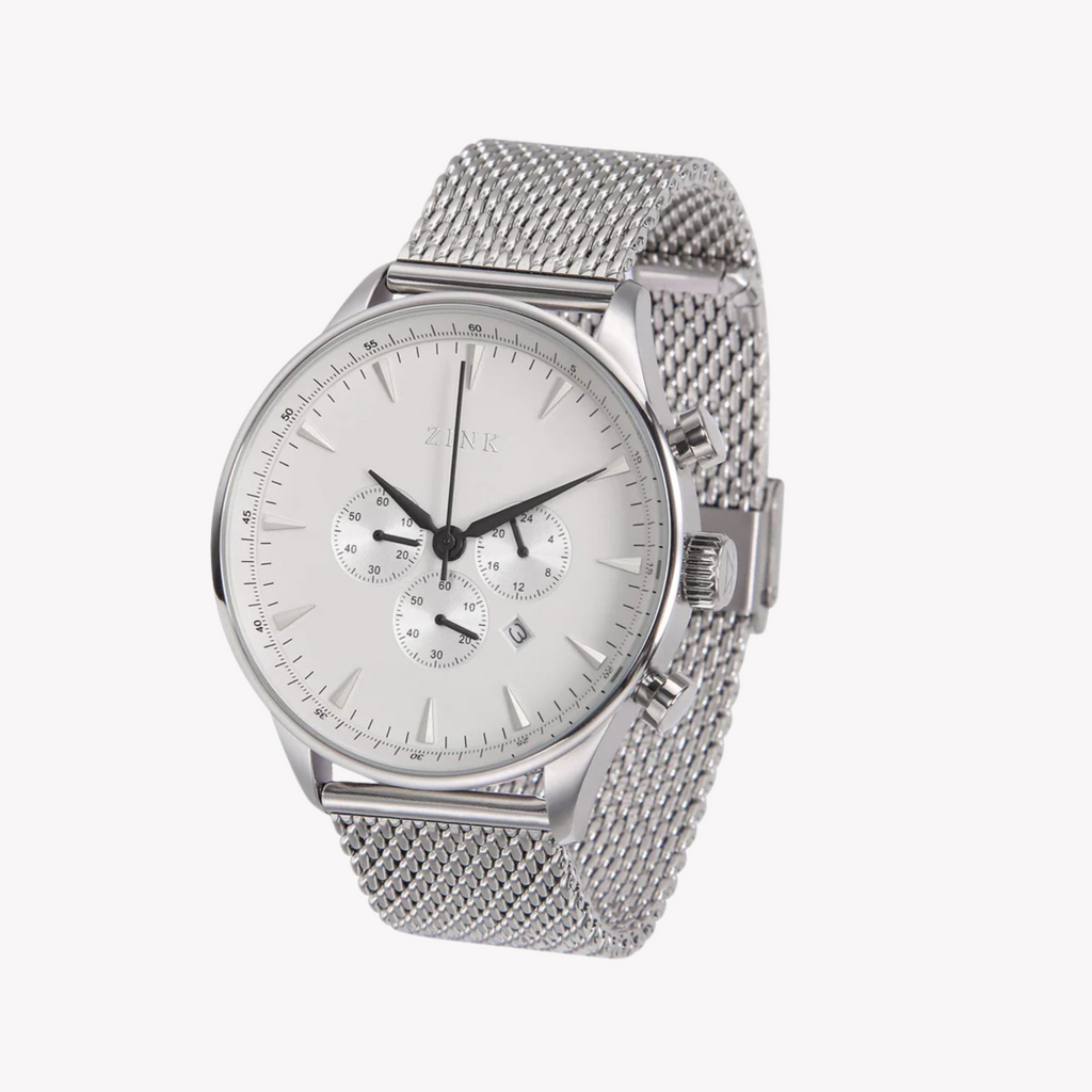 Zink Men's Stainless Steel Silver Watch | Zk127g2ms-16