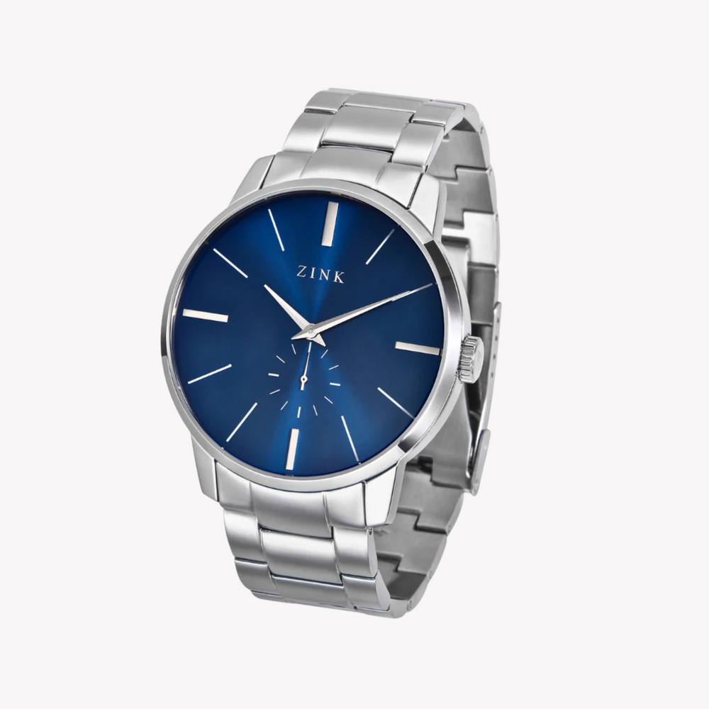 Zink Men's Stainless Steel Blue Dial Watch | Zk126g5ss-46 by i-watch