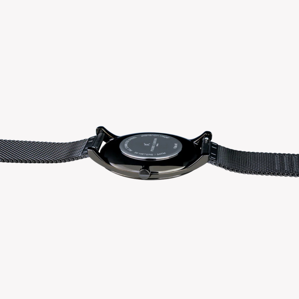 Pierre Cardin Men's Gray Stainless Steel Watch, Black Case | Cba.4014