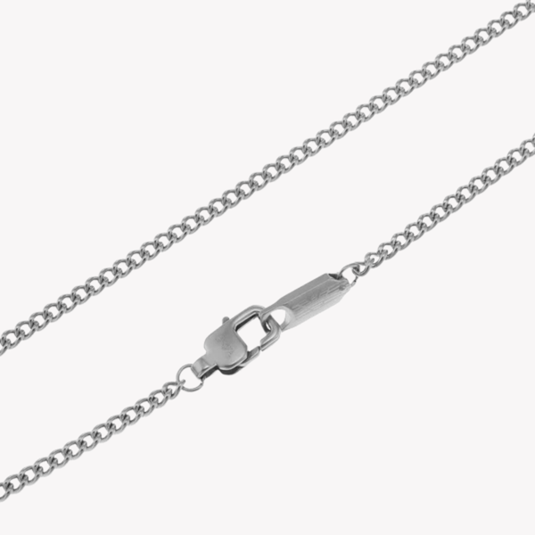 Emporio Armani Men's Silver Necklace, Logo Pendant | EGS2916040