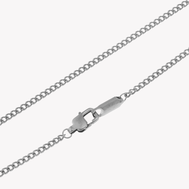 Emporio Armani Men's Silver Necklace, Logo Pendant | EGS2916040