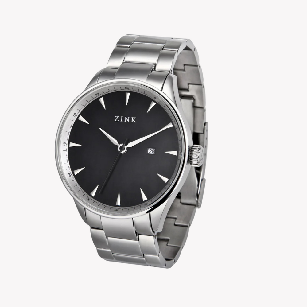 Zink Men's Stainless Steel Black Watch | Zk127g1ss-26 by i-watch