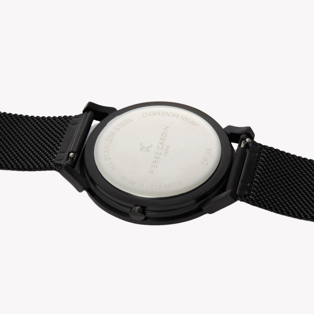 Pierre Cardin Men's Black Stainless Steel Watch, Black Dial | Cpi.2031