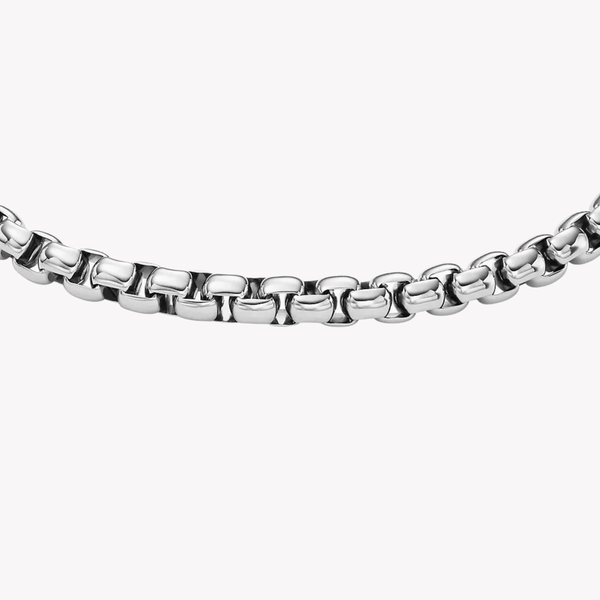 Fossil Men's Silver Bracelet, Stainless Steel Chain | JF04562040
